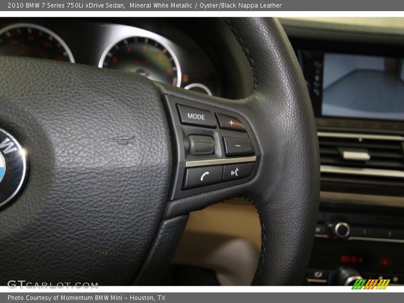 Mineral White Metallic / Oyster/Black Nappa Leather 2010 BMW 7 Series 750Li xDrive Sedan