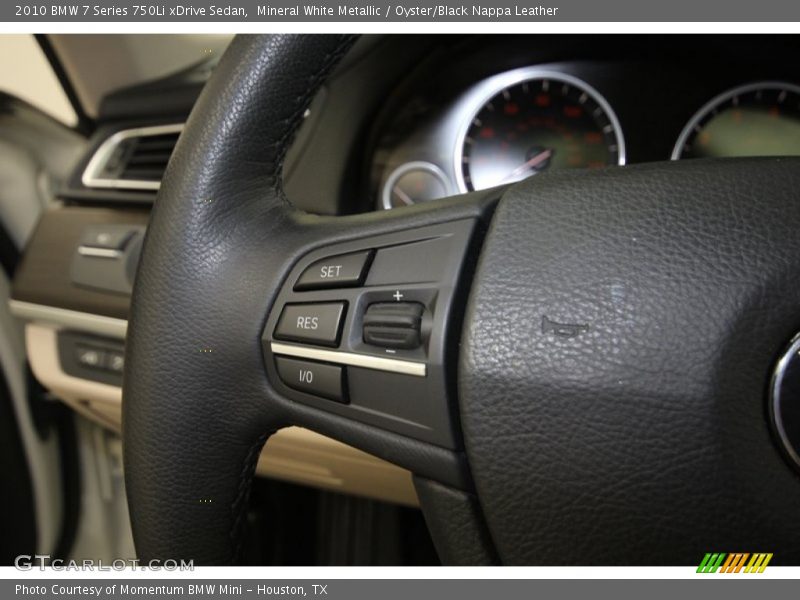 Mineral White Metallic / Oyster/Black Nappa Leather 2010 BMW 7 Series 750Li xDrive Sedan