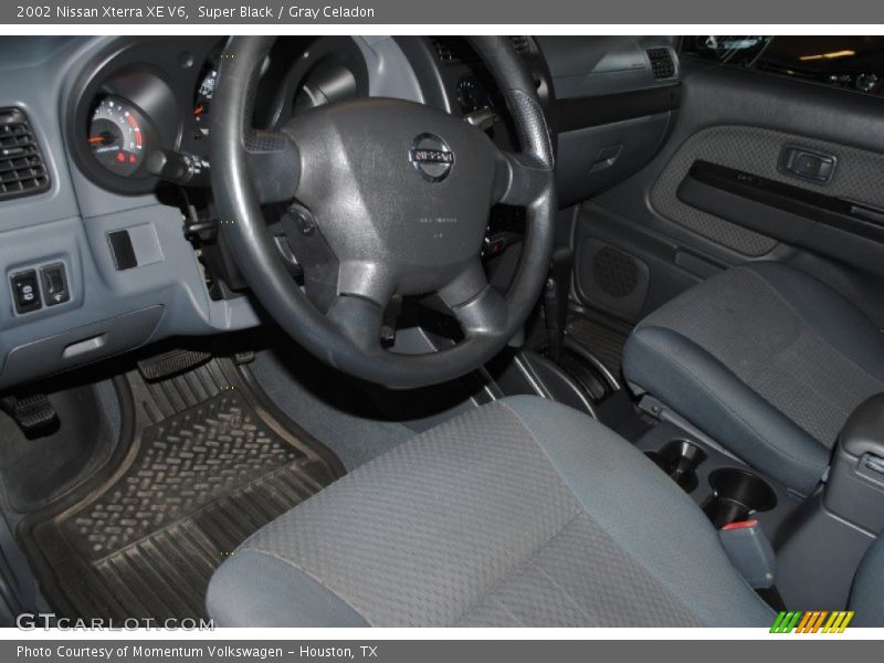 Super Black / Gray Celadon 2002 Nissan Xterra XE V6