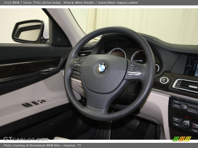Mineral White Metallic / Oyster/Black Nappa Leather 2010 BMW 7 Series 750Li xDrive Sedan
