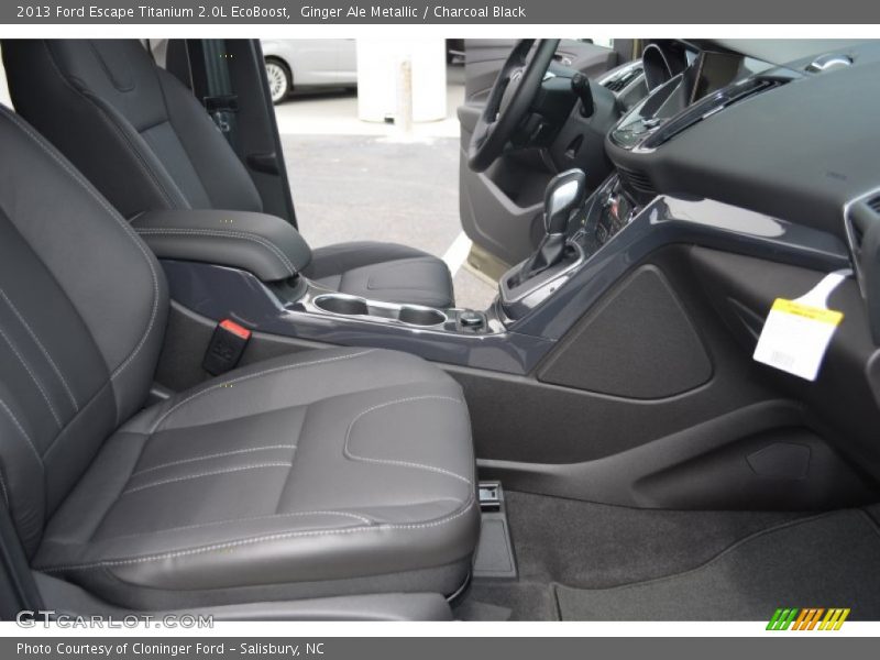 Ginger Ale Metallic / Charcoal Black 2013 Ford Escape Titanium 2.0L EcoBoost