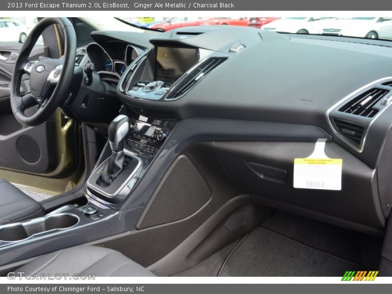 Ginger Ale Metallic / Charcoal Black 2013 Ford Escape Titanium 2.0L EcoBoost