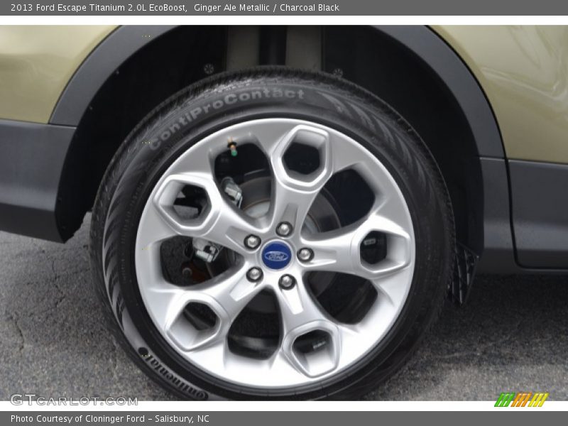 Ginger Ale Metallic / Charcoal Black 2013 Ford Escape Titanium 2.0L EcoBoost