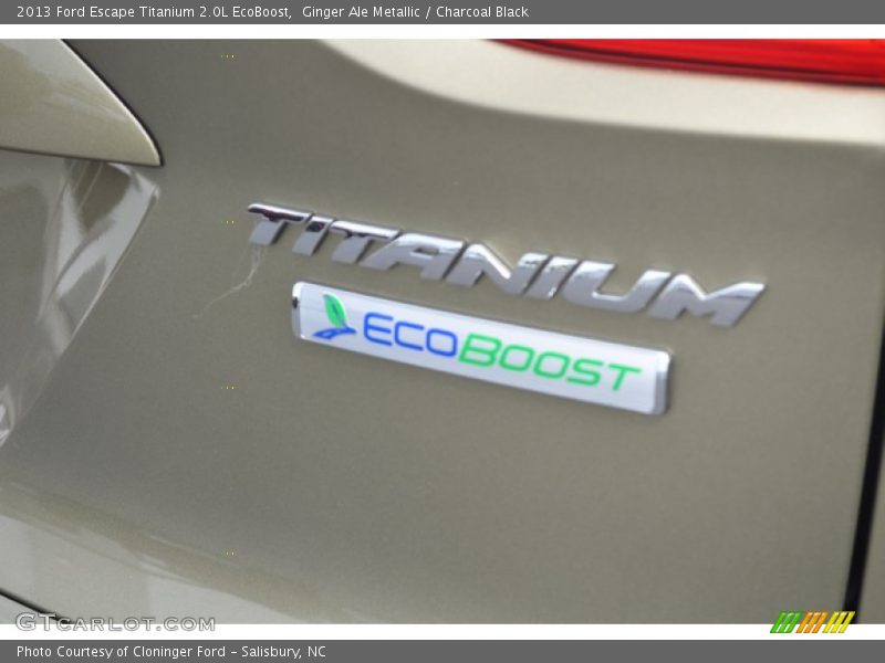 Ginger Ale Metallic / Charcoal Black 2013 Ford Escape Titanium 2.0L EcoBoost