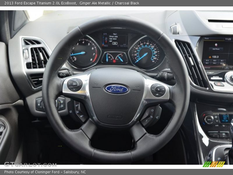 Ginger Ale Metallic / Charcoal Black 2013 Ford Escape Titanium 2.0L EcoBoost
