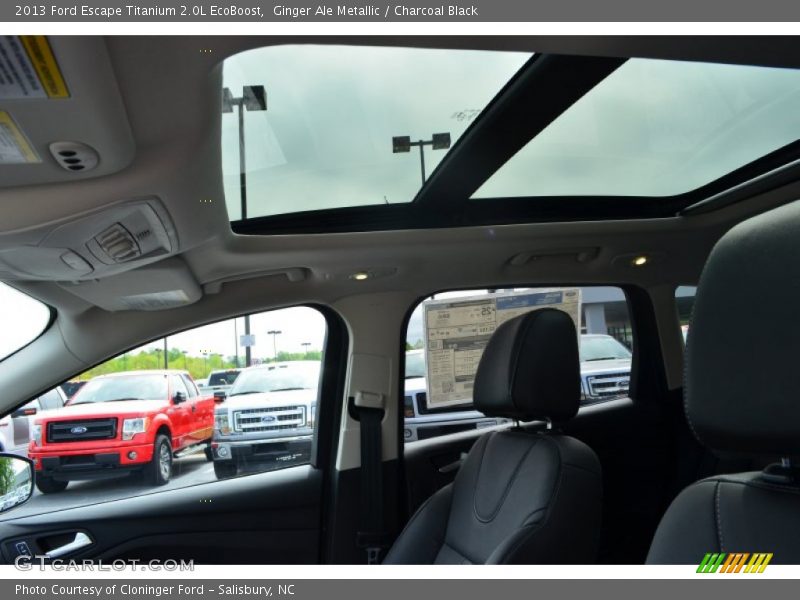 Ginger Ale Metallic / Charcoal Black 2013 Ford Escape Titanium 2.0L EcoBoost