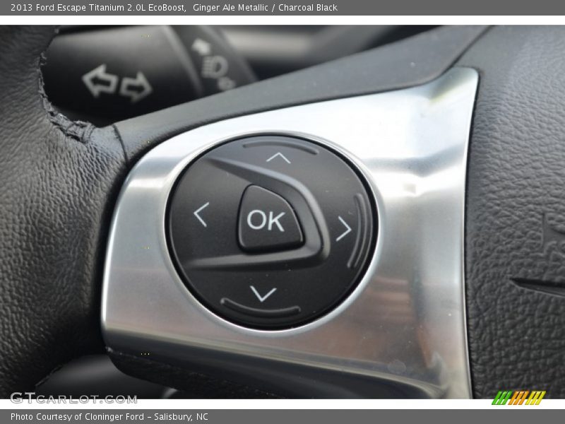 Ginger Ale Metallic / Charcoal Black 2013 Ford Escape Titanium 2.0L EcoBoost