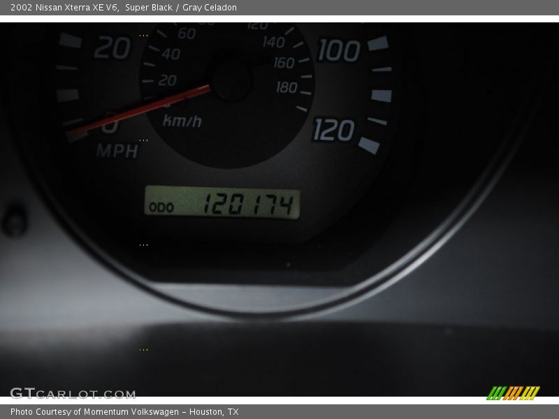 Super Black / Gray Celadon 2002 Nissan Xterra XE V6
