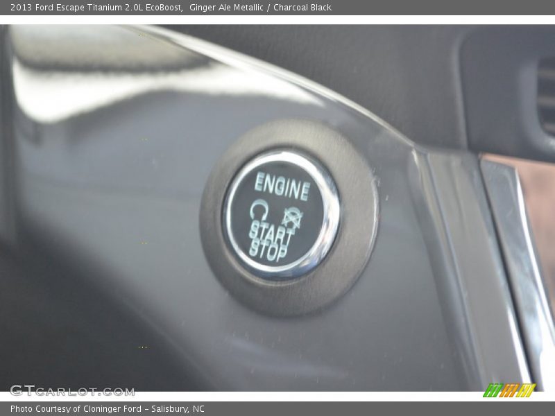 Ginger Ale Metallic / Charcoal Black 2013 Ford Escape Titanium 2.0L EcoBoost