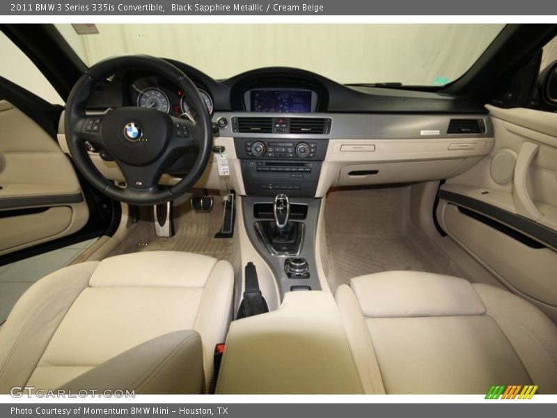 Black Sapphire Metallic / Cream Beige 2011 BMW 3 Series 335is Convertible