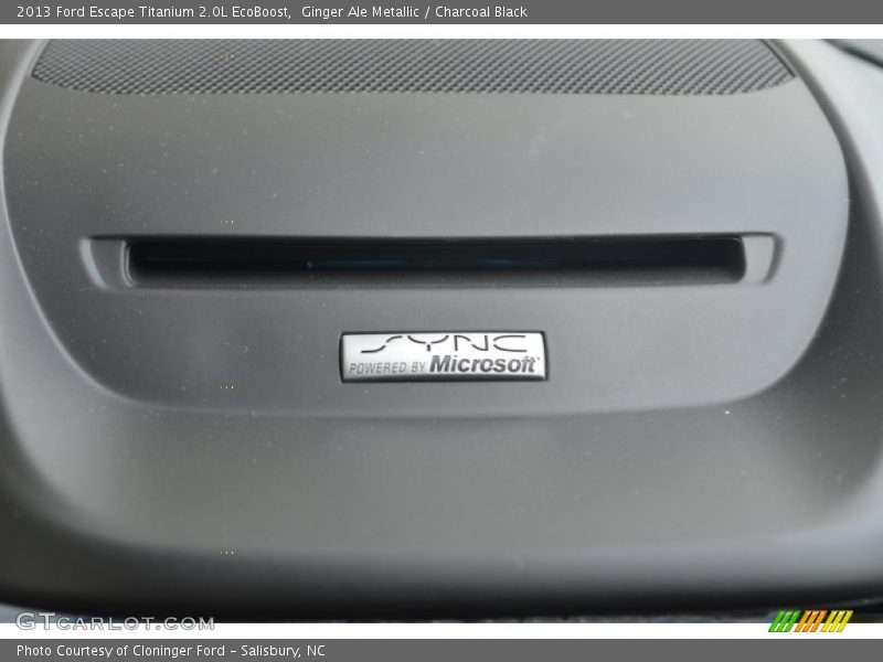 Ginger Ale Metallic / Charcoal Black 2013 Ford Escape Titanium 2.0L EcoBoost