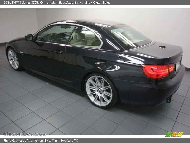 Black Sapphire Metallic / Cream Beige 2011 BMW 3 Series 335is Convertible