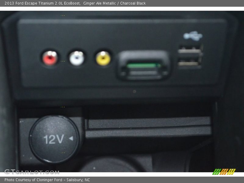 Ginger Ale Metallic / Charcoal Black 2013 Ford Escape Titanium 2.0L EcoBoost