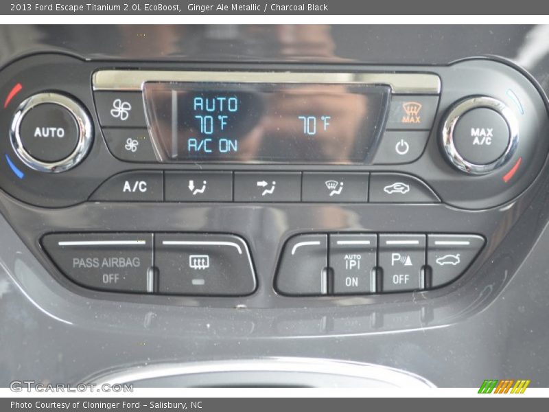 Ginger Ale Metallic / Charcoal Black 2013 Ford Escape Titanium 2.0L EcoBoost