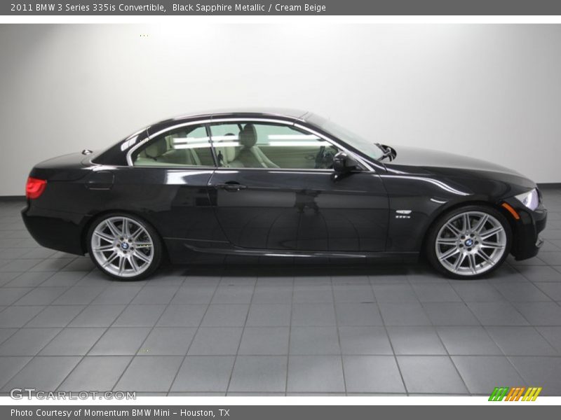 Black Sapphire Metallic / Cream Beige 2011 BMW 3 Series 335is Convertible