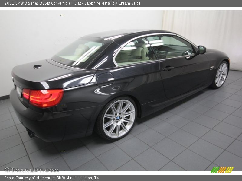 Black Sapphire Metallic / Cream Beige 2011 BMW 3 Series 335is Convertible