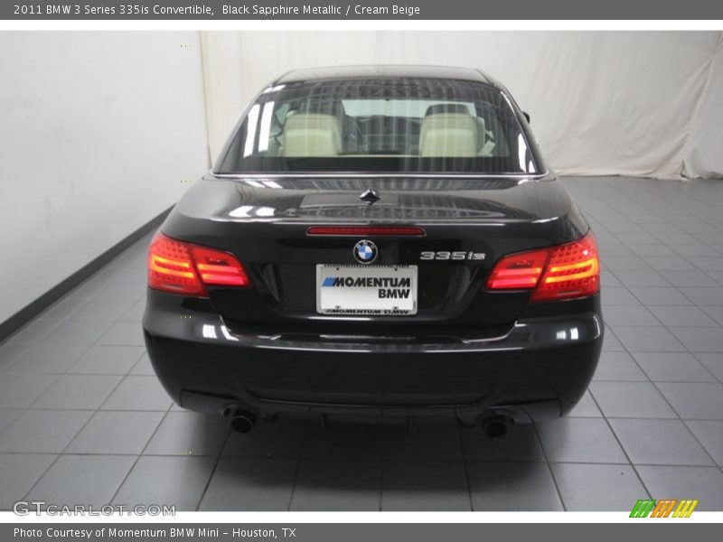 Black Sapphire Metallic / Cream Beige 2011 BMW 3 Series 335is Convertible