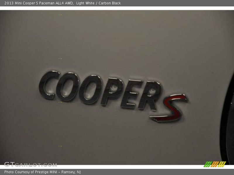 Light White / Carbon Black 2013 Mini Cooper S Paceman ALL4 AWD