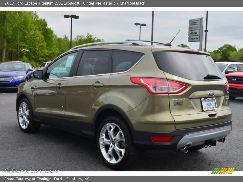 Ginger Ale Metallic / Charcoal Black 2013 Ford Escape Titanium 2.0L EcoBoost