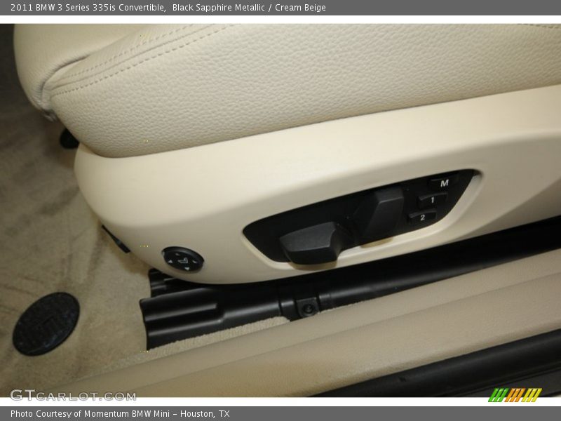 Black Sapphire Metallic / Cream Beige 2011 BMW 3 Series 335is Convertible