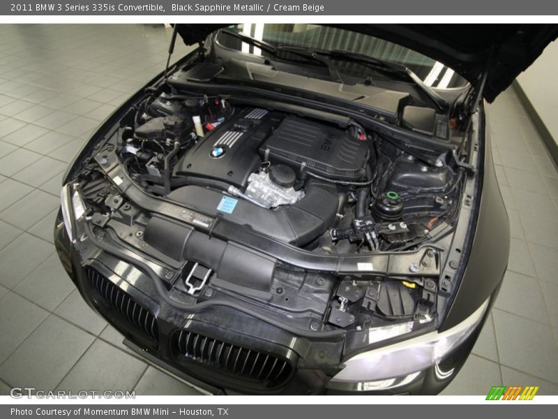 Black Sapphire Metallic / Cream Beige 2011 BMW 3 Series 335is Convertible