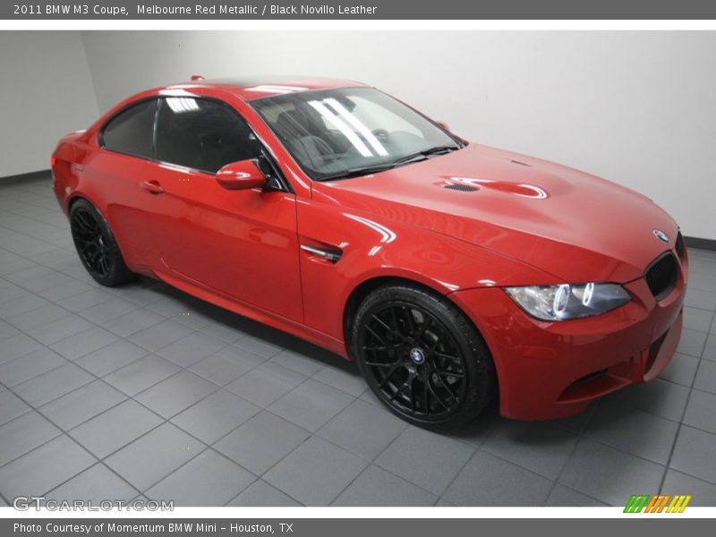 Melbourne Red Metallic / Black Novillo Leather 2011 BMW M3 Coupe