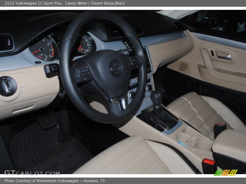 Candy White / Desert Beige/Black 2013 Volkswagen CC Sport Plus