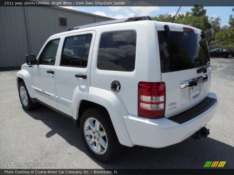Bright White / Dark Slate Gray/Dark Saddle 2011 Jeep Liberty Limited