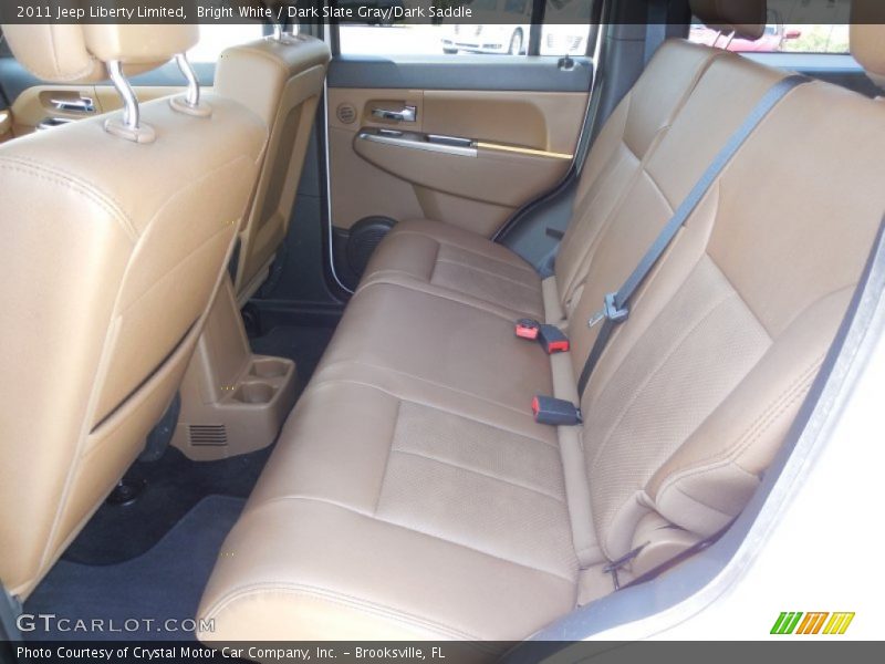 Bright White / Dark Slate Gray/Dark Saddle 2011 Jeep Liberty Limited