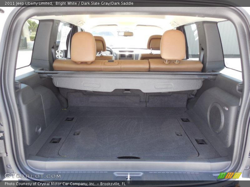 Bright White / Dark Slate Gray/Dark Saddle 2011 Jeep Liberty Limited