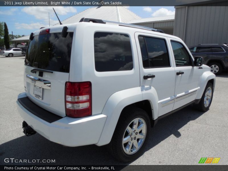 Bright White / Dark Slate Gray/Dark Saddle 2011 Jeep Liberty Limited