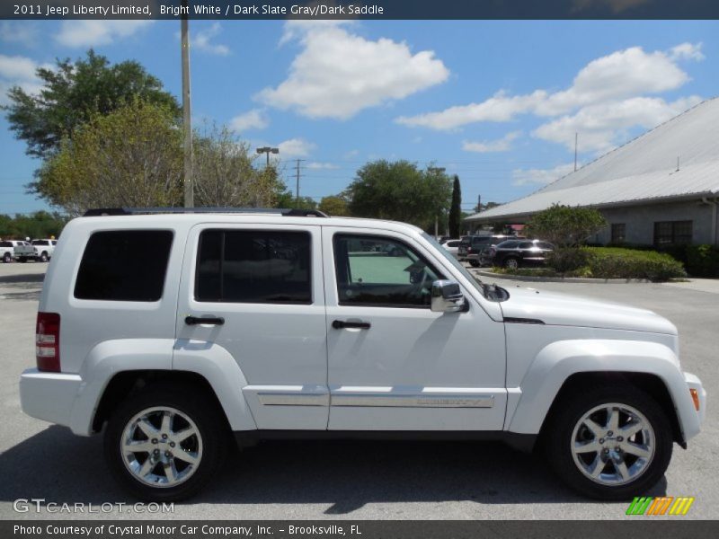 Bright White / Dark Slate Gray/Dark Saddle 2011 Jeep Liberty Limited