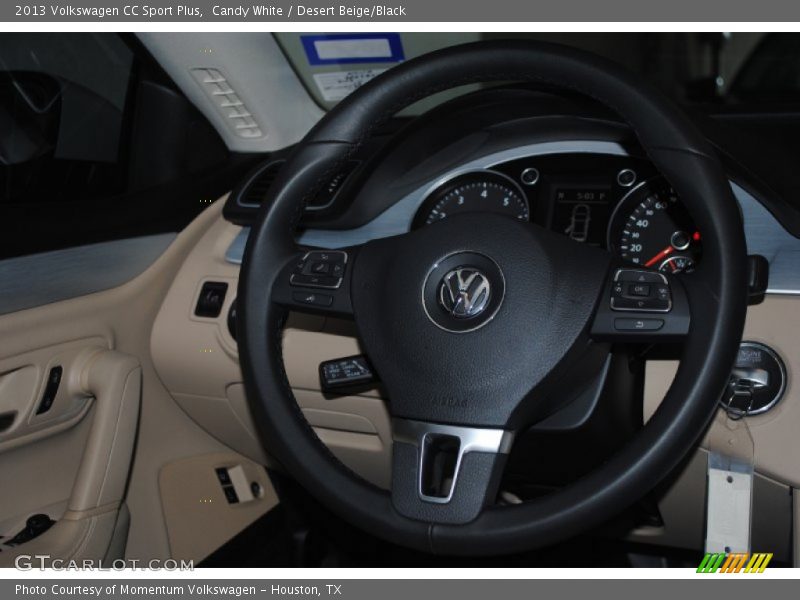 Candy White / Desert Beige/Black 2013 Volkswagen CC Sport Plus