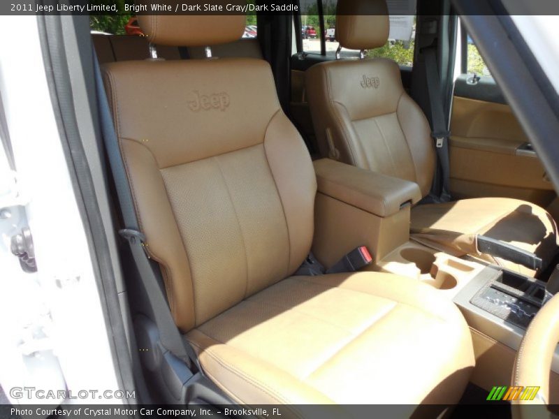 Bright White / Dark Slate Gray/Dark Saddle 2011 Jeep Liberty Limited