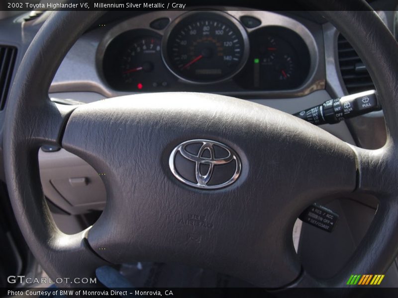 Millennium Silver Metallic / Gray 2002 Toyota Highlander V6