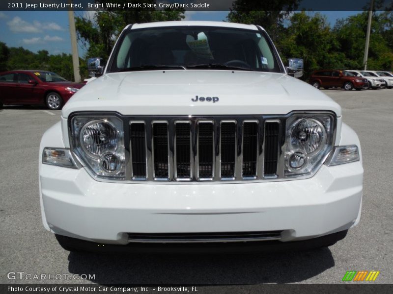Bright White / Dark Slate Gray/Dark Saddle 2011 Jeep Liberty Limited