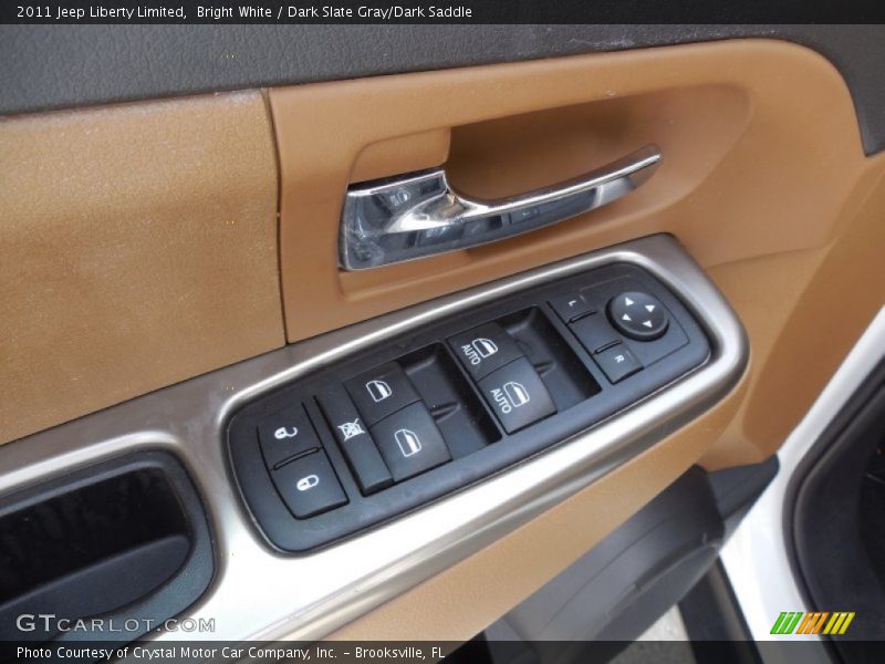 Bright White / Dark Slate Gray/Dark Saddle 2011 Jeep Liberty Limited