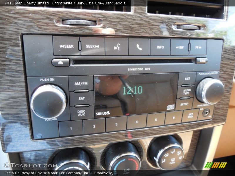 Bright White / Dark Slate Gray/Dark Saddle 2011 Jeep Liberty Limited