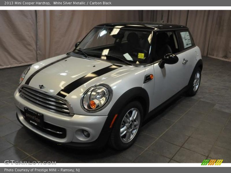 White Silver Metallic / Carbon Black 2013 Mini Cooper Hardtop