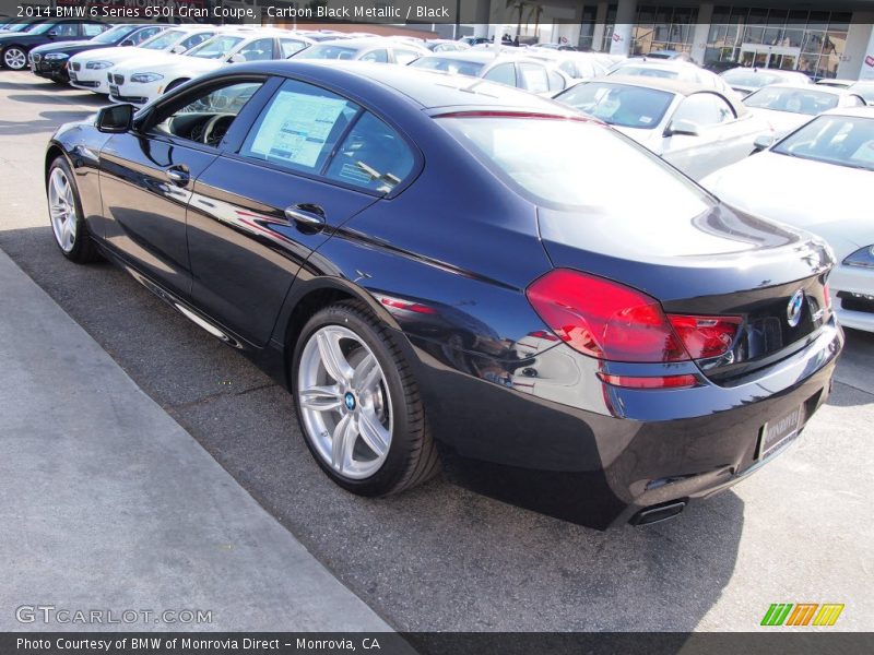 Carbon Black Metallic / Black 2014 BMW 6 Series 650i Gran Coupe