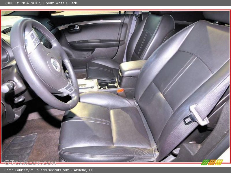 Cream White / Black 2008 Saturn Aura XR
