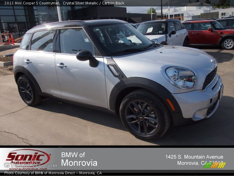 Crystal Silver Metallic / Carbon Black 2013 Mini Cooper S Countryman