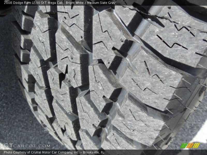 Bright White / Medium Slate Gray 2008 Dodge Ram 1500 SXT Mega Cab