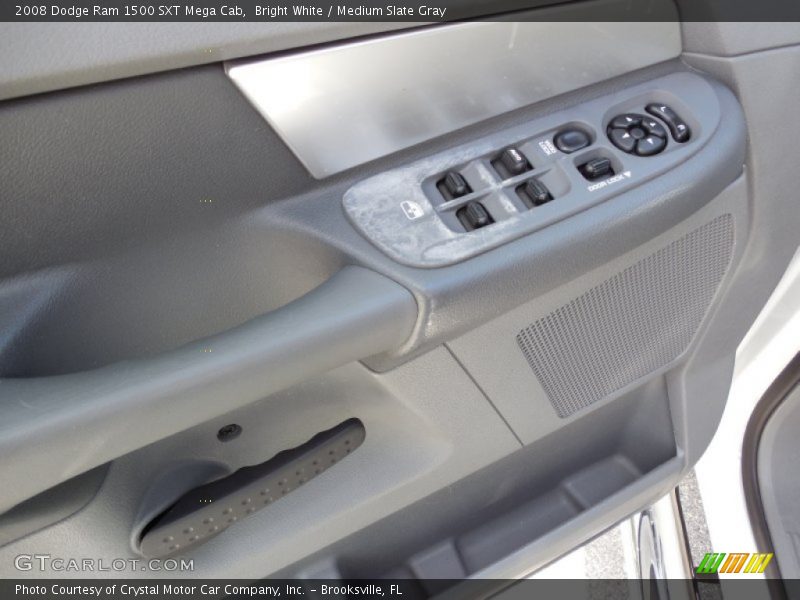 Bright White / Medium Slate Gray 2008 Dodge Ram 1500 SXT Mega Cab