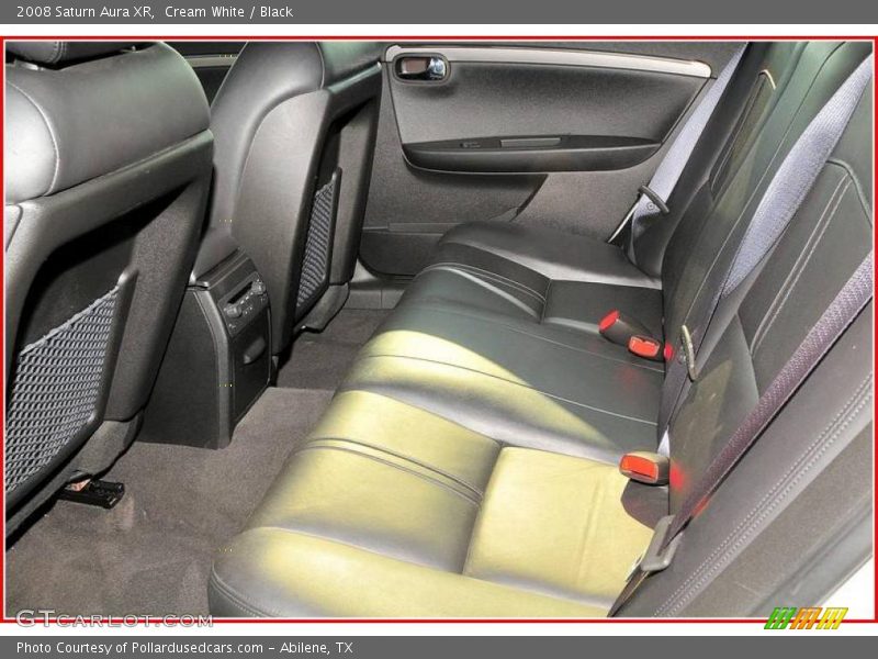 Cream White / Black 2008 Saturn Aura XR