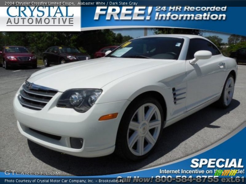 Alabaster White / Dark Slate Gray 2004 Chrysler Crossfire Limited Coupe