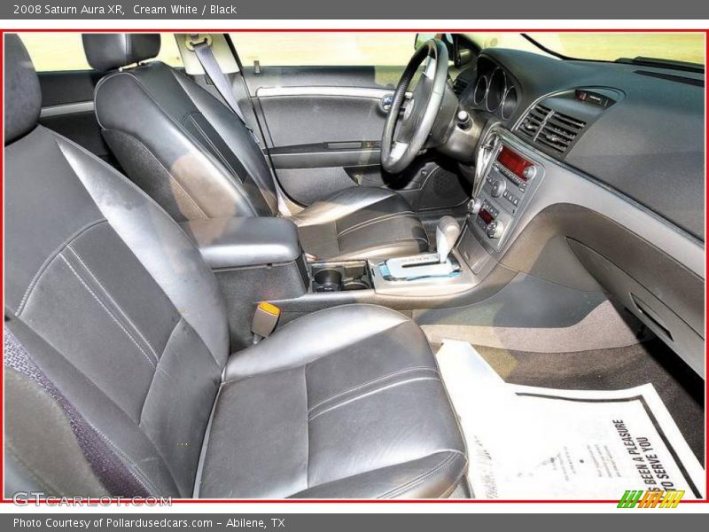 Cream White / Black 2008 Saturn Aura XR