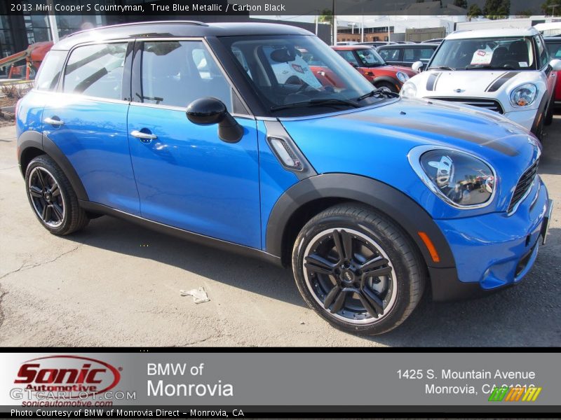 True Blue Metallic / Carbon Black 2013 Mini Cooper S Countryman
