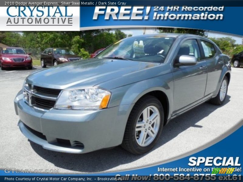 Silver Steel Metallic / Dark Slate Gray 2010 Dodge Avenger Express