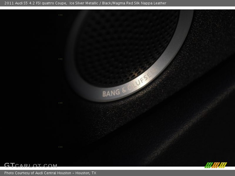 Ice Silver Metallic / Black/Magma Red Silk Nappa Leather 2011 Audi S5 4.2 FSI quattro Coupe